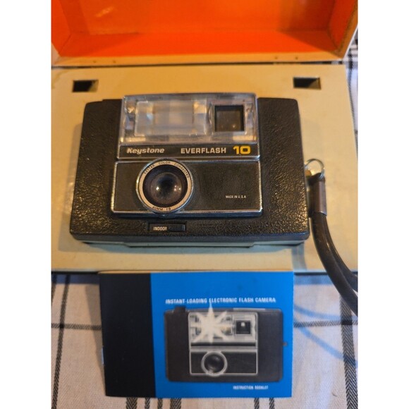 Vintage Keystone Everflash 10 Instant Loading Electronic Flash Camera UNTESTED - Picture 3 of 9